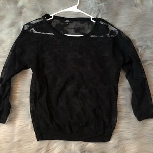 Lace short sleeve shirt